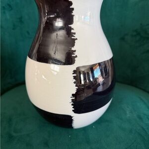 Bitossi Black and White Artistic Vase made in Italy